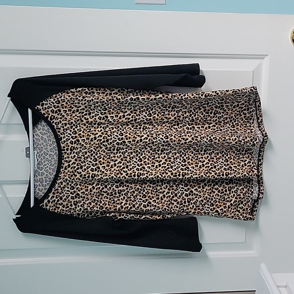 Leopard  cheetah print womans top.